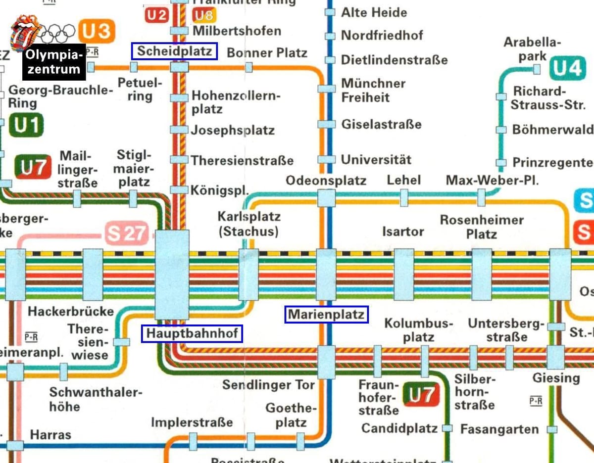 რუკა მიუნხენის hauptbahnhof