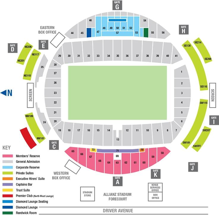 რუკა allianz arena ადგილს 