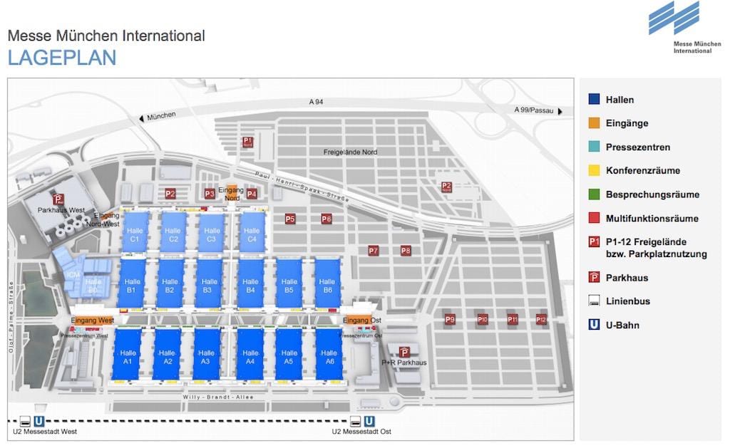 რუკა munchen messe