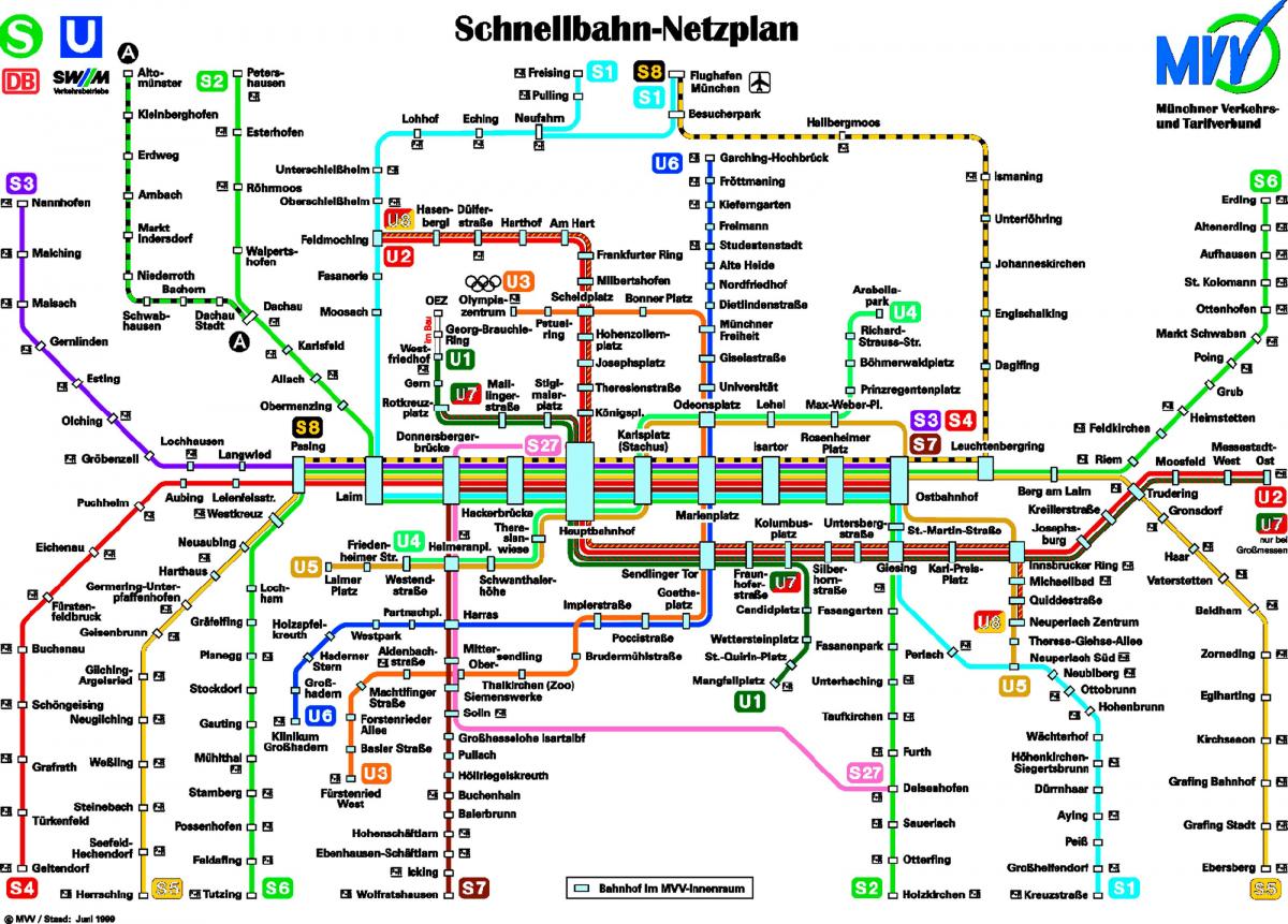 რუკა munchen მეტრო