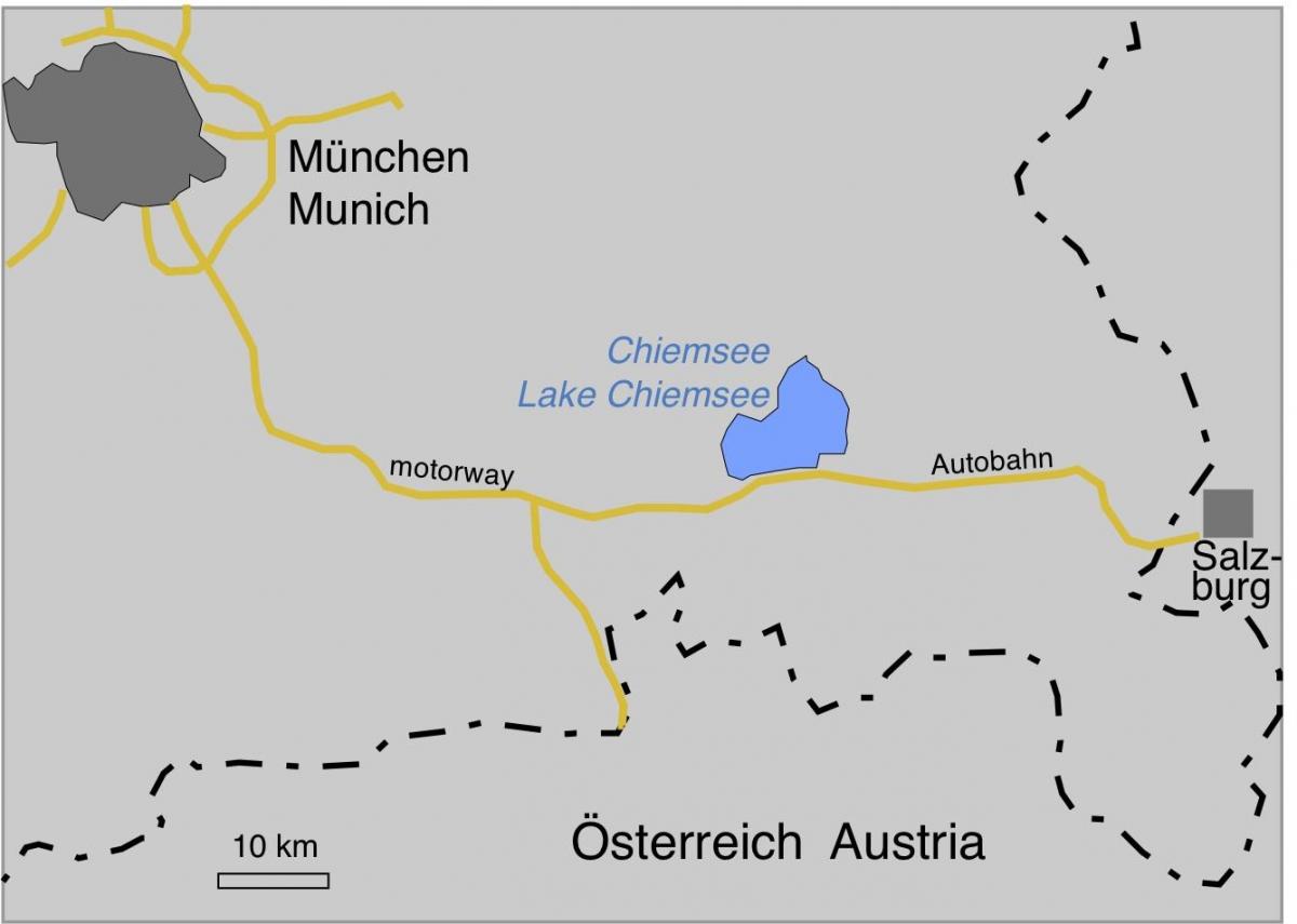 რუკა ofmunich ტბები 