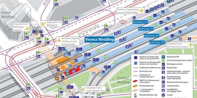 მიუნხენის train station პლატფორმა რუკა