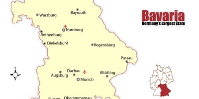Munchen, გერმანიის რუკა